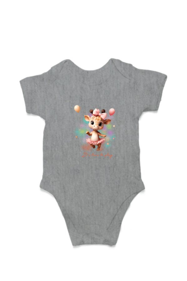 Kids Rompers Giraffe playing