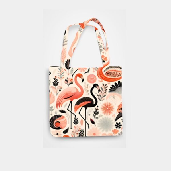 Tote Bag Elegant Flamingo Harmony