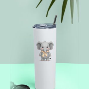 Tumbler Bottle Adorable Baby Elephant