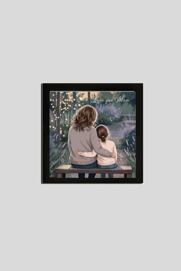 Frame Poster 8inch square mother and daughter
