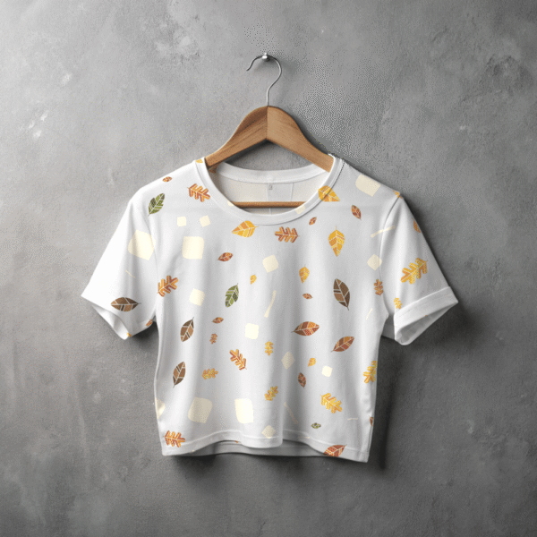 crop-top-aop-leaf-pattern