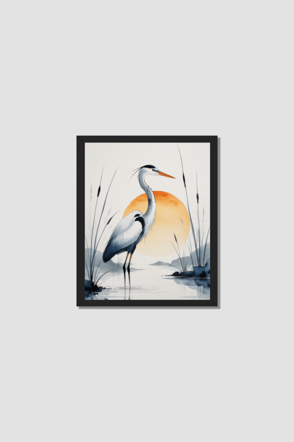 Heron-painting 8x10