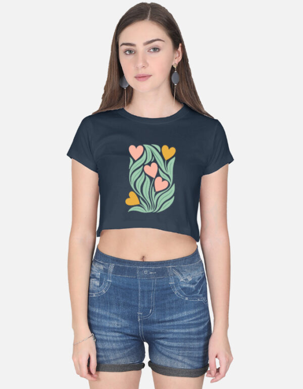 Crop Top Boho Hearts