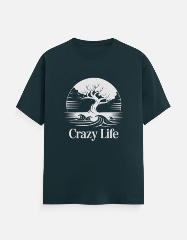 Unisex Classic Crew T-Shirt Crazy Life